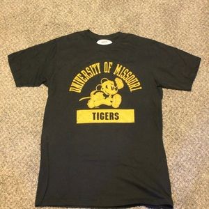 Vintage University of Missouri Tigers Mickey Mouse Football Shirt Men's L Soffe
